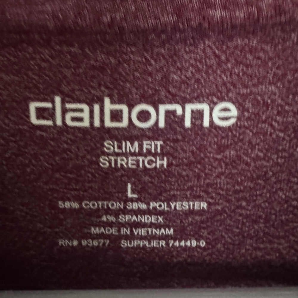 Claiborne Maroon Polo - Picture 4 of 4